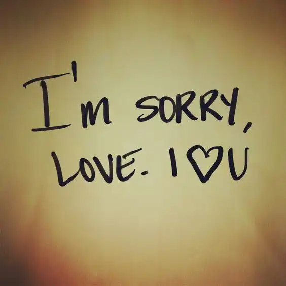 love sorry images